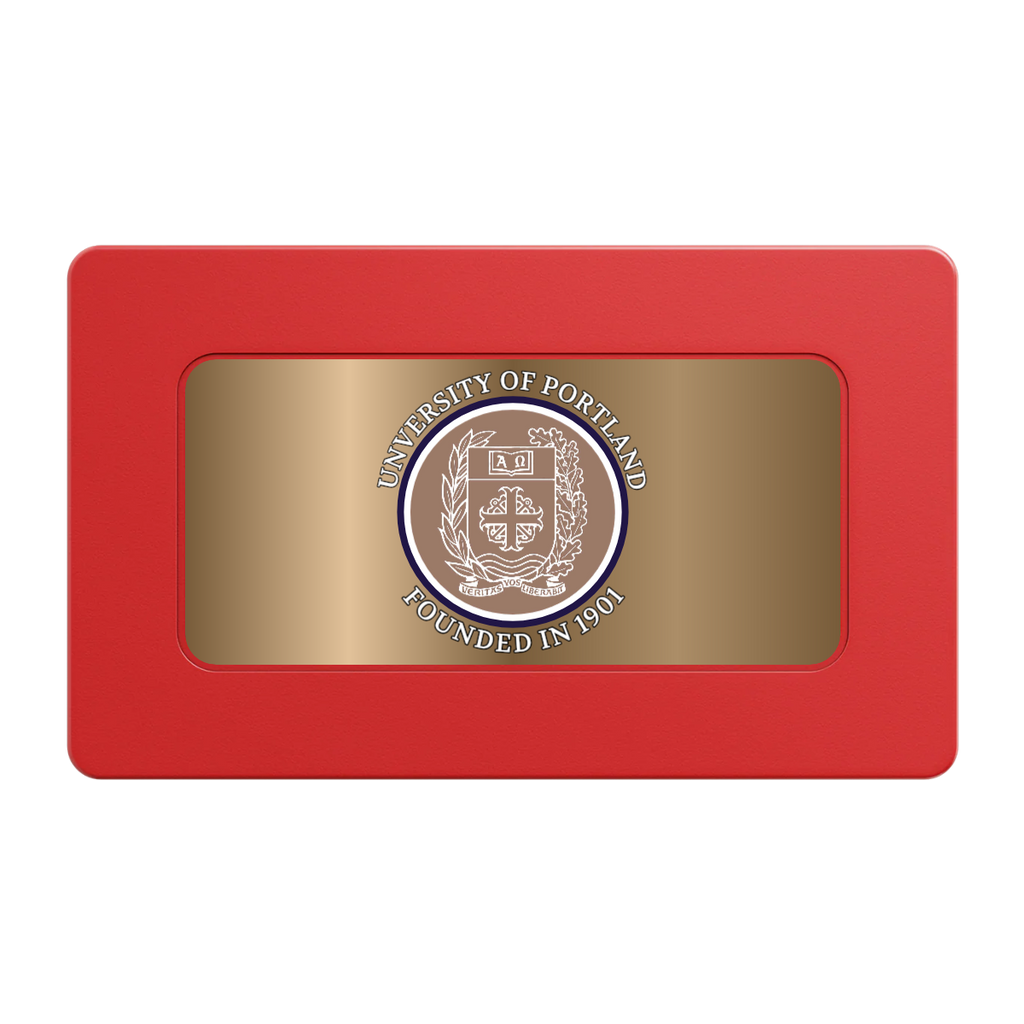 Air Force ROTC Det 695 Rectangular Poker Chip Plaques - Red - Back