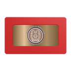 Air Force ROTC Det 695 Rectangular Poker Chip Plaques - Red - Back