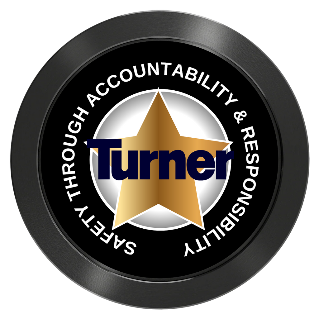 Safety Star Aluminum Poker Chips - Black - Back