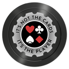 Your Four Suits Aluminum Poker Card Guards - Black - Back