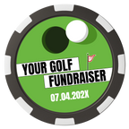 Putting Around Tournament Composite Poker Chips - Black / 8 Spot - Back