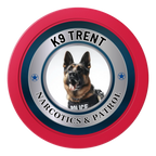 K-9 Trent 2" Oversized Poker Chips - Red - Front