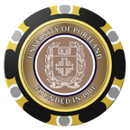 Air Force ROTC Det 695 Clay Poker Chips - Black / Monte Carlo / 40mm - Back