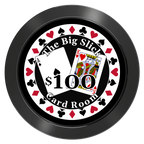 AK Big Slick Aluminum Poker Chips - Black - Front