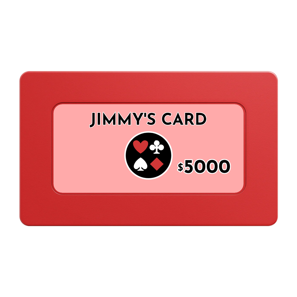 Your Four Suits Rectangular Poker Chip Plaques - Red - Front