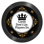 Monaco #001 Aluminum Poker Card Guards - Black - Front