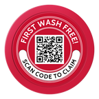 Car Wash Promotion 2" Oversized Poker Chip - Custom Dealer Button & Card Protector - Red - Back