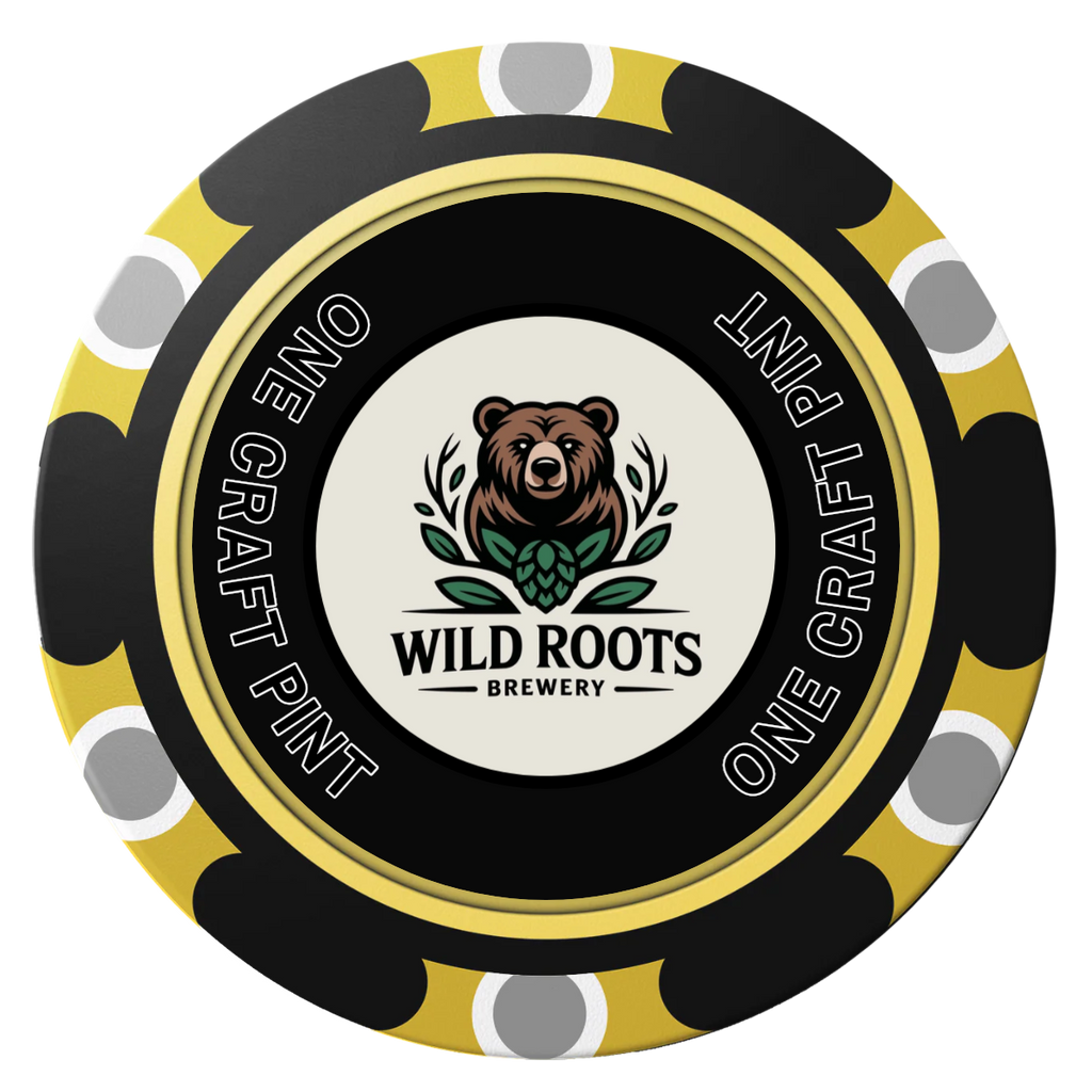 Drink On Us Clay Poker Chips - Black / Monte Carlo / 40mm - Back