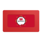 Monaco #001 Rectangular Poker Chip Plaques - Red - Front