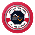 Acme Construction 2" Oversized Poker Chips - Red - Back