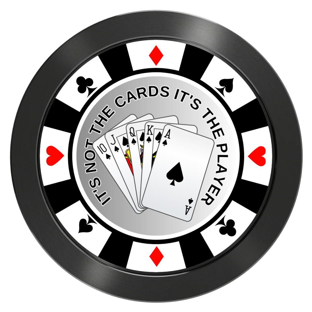 A Suitable Design Aluminum Poker Card Guards - Black - Back