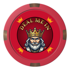 Kings Composite & Metal Hybrid Poker Card Protectors - Red - Front