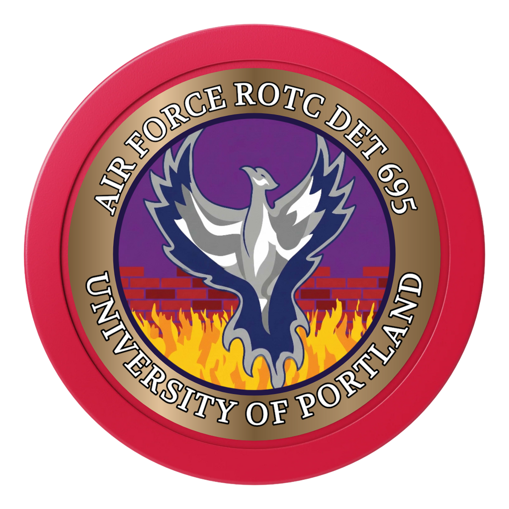 Air Force ROTC Det 695 2" Oversized Poker Chips - Red - Front