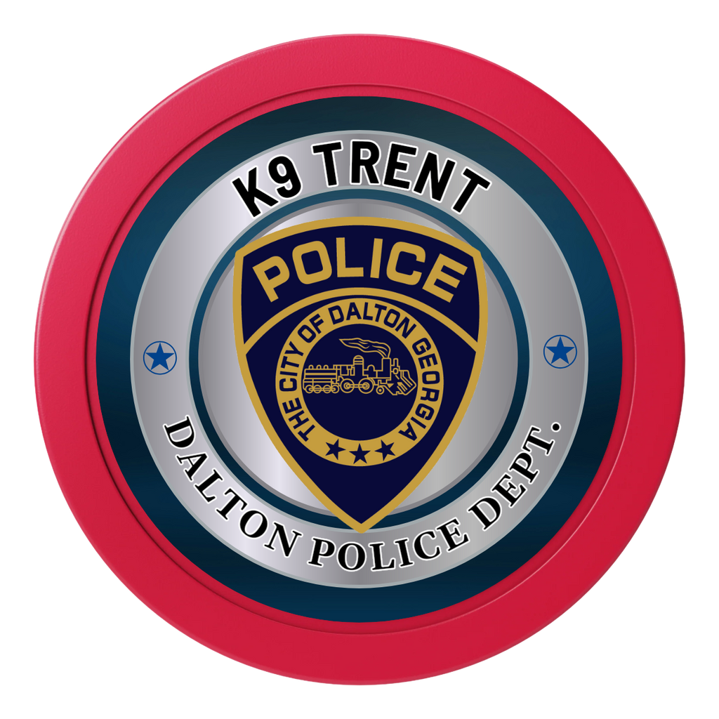 K-9 Trent 2" Oversized Poker Chips - Red - Back