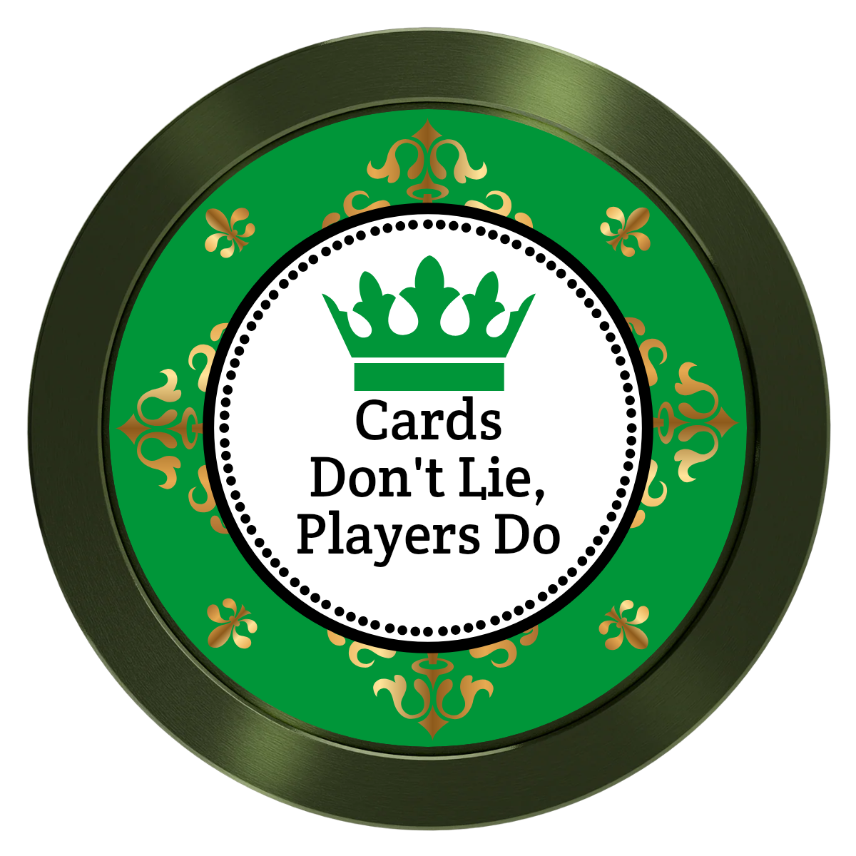 Monaco #001 Aluminum Poker Card Guards - Green - Back