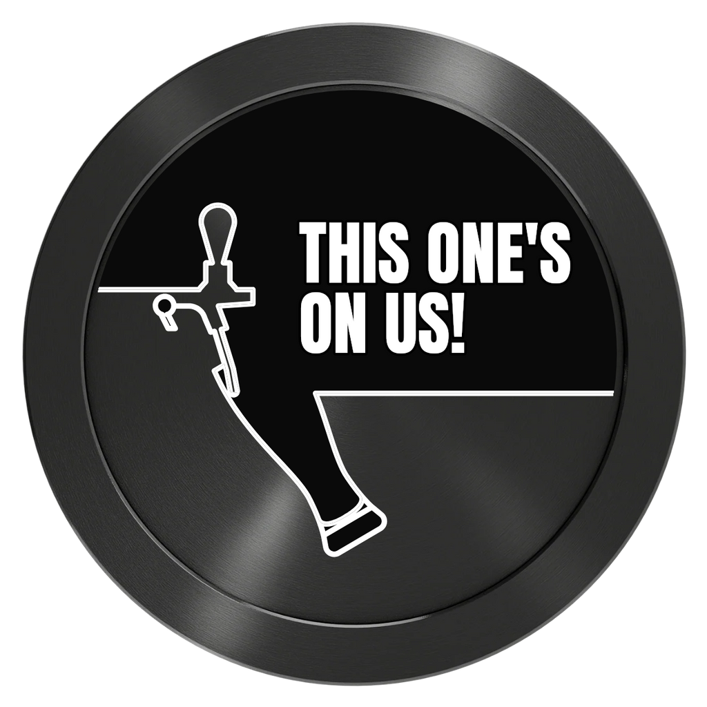 I'd Tap That Aluminum Poker Chips - Black - Back