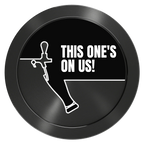I'd Tap That Aluminum Poker Chips - Black - Back