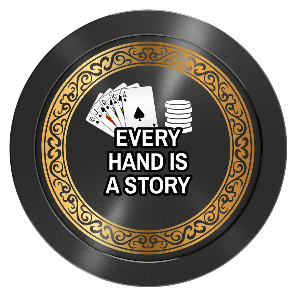 Ante Up Poker Room Aluminum Poker Card Guards - Black - Front