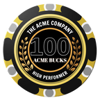 Achievement Wreath Clay Poker Chips - Black / Monte Carlo / 40mm - Back