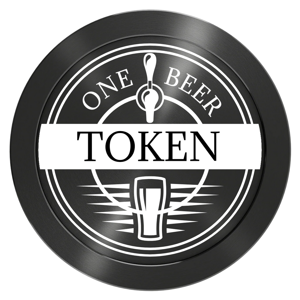 Tap Out Aluminum Poker Chips - Black - Back