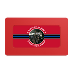 Police Department K9 #02 Rectangular Poker Chip Plaques - Red - Front