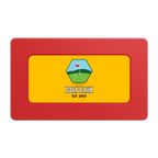 Birdy Bevy Rectangular Poker Chip Plaques - Red - Front