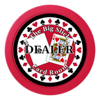 AK Big Slick 2" Composite Dealer Button - Red - Back
