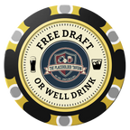 Beer Shop Clay Poker Chips - Black / Monte Carlo / 40mm - Back