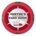 Cheyne's Card Room Composite & Metal Hybrid Poker Chips - Red - Back