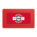 Star Banner Rectangular Poker Chip Plaques - Red - Front