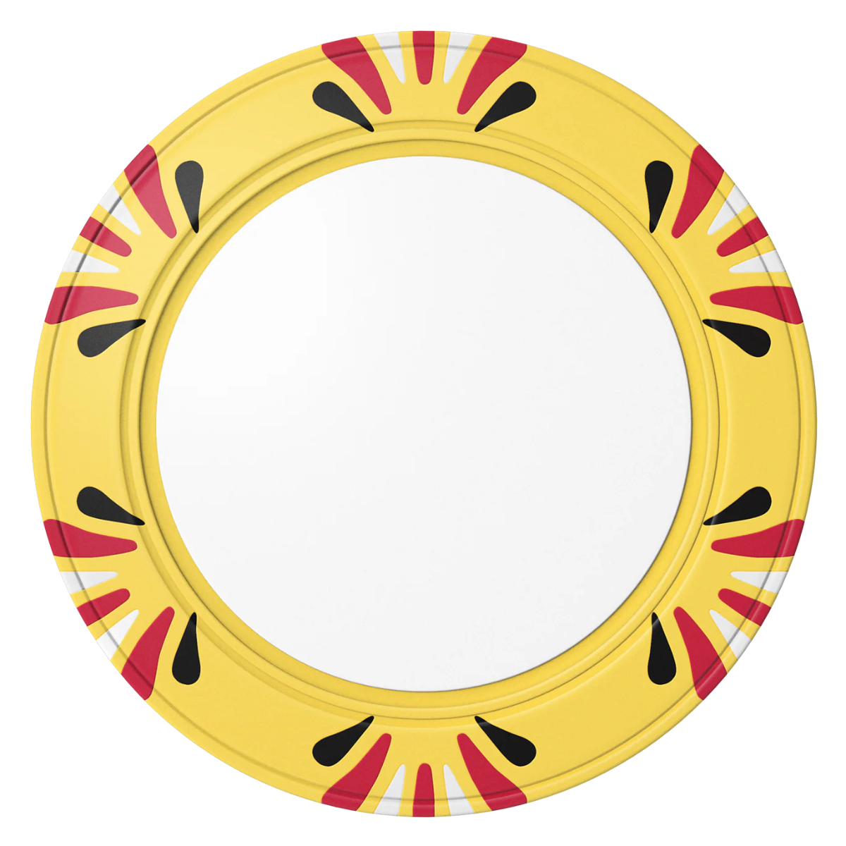 Create Your Own Clay Poker Chips - Yellow / Macau / 40mm - Front