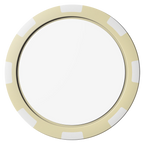 Create Your Own Composite Poker Chips - Ivory / 8 Spot - Back