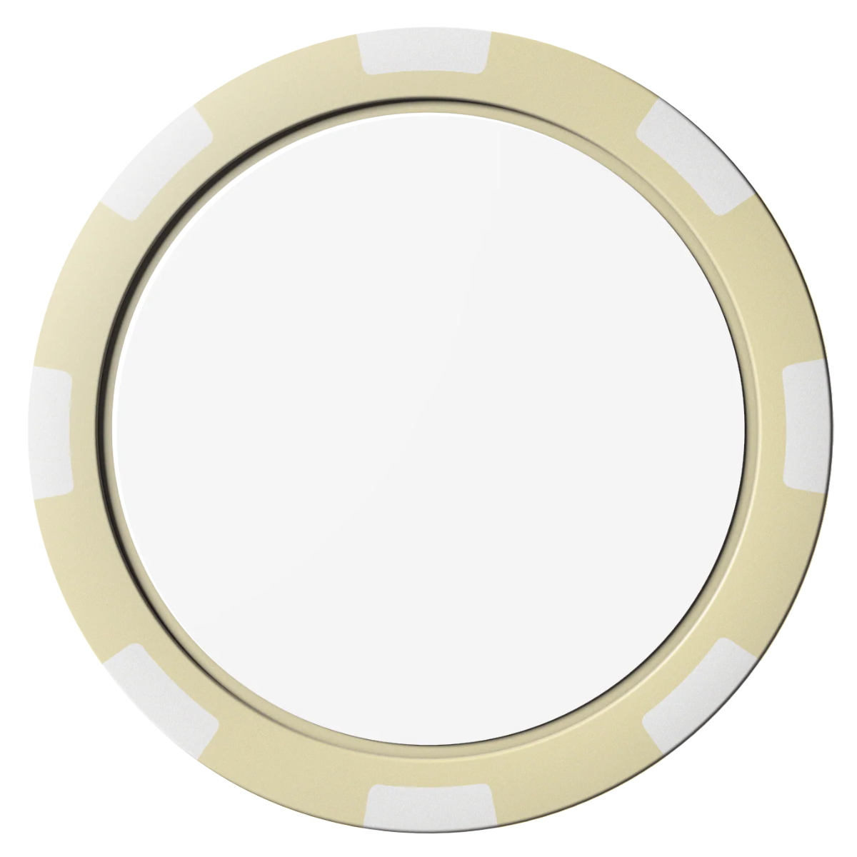 Create Your Own Composite Poker Chips - Ivory / 8 Spot - Back