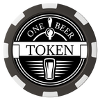 Tap Out Composite Poker Chips - Black / 8 Spot - Back