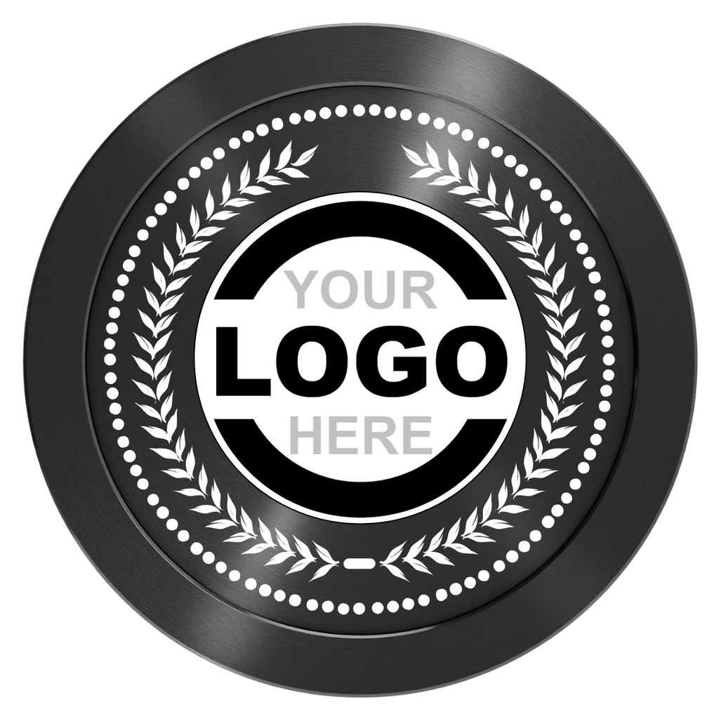 The Winner Aluminum Poker Chips - Black - Front
