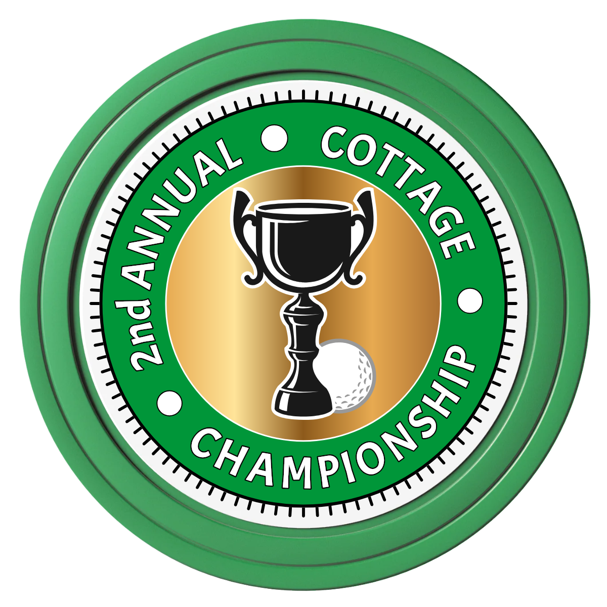 Club Champion Composite Poker Chips - Green / Solid - Front