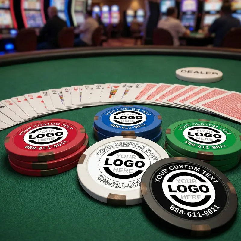 Hybrid Composite & Metal Poker Chips